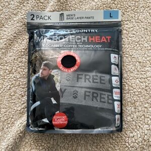 Free Country Men’s Base Layer Pants - Black